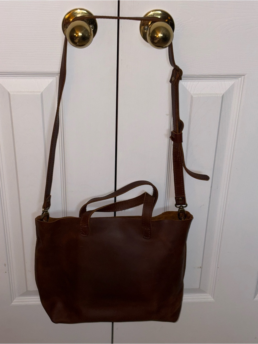 Classic Brown Portland Leather Goods medium Crossbody tote - Picture 11 of 13